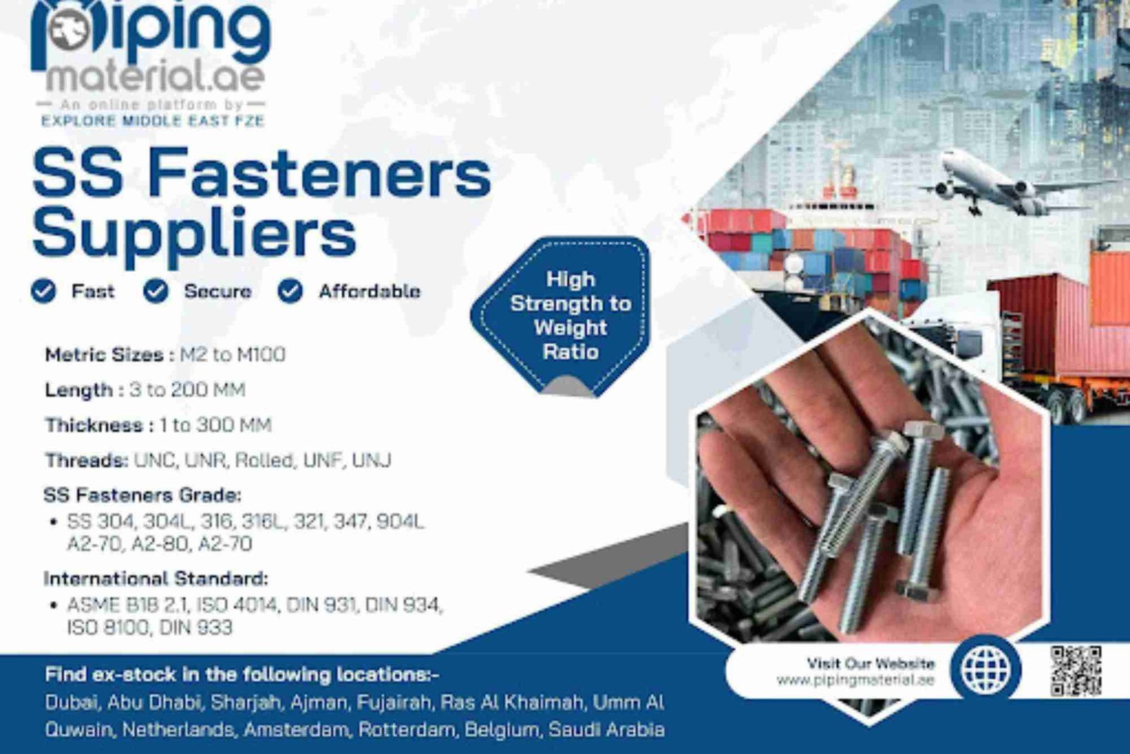 Common Uses of SS Fasteners across Different Industries