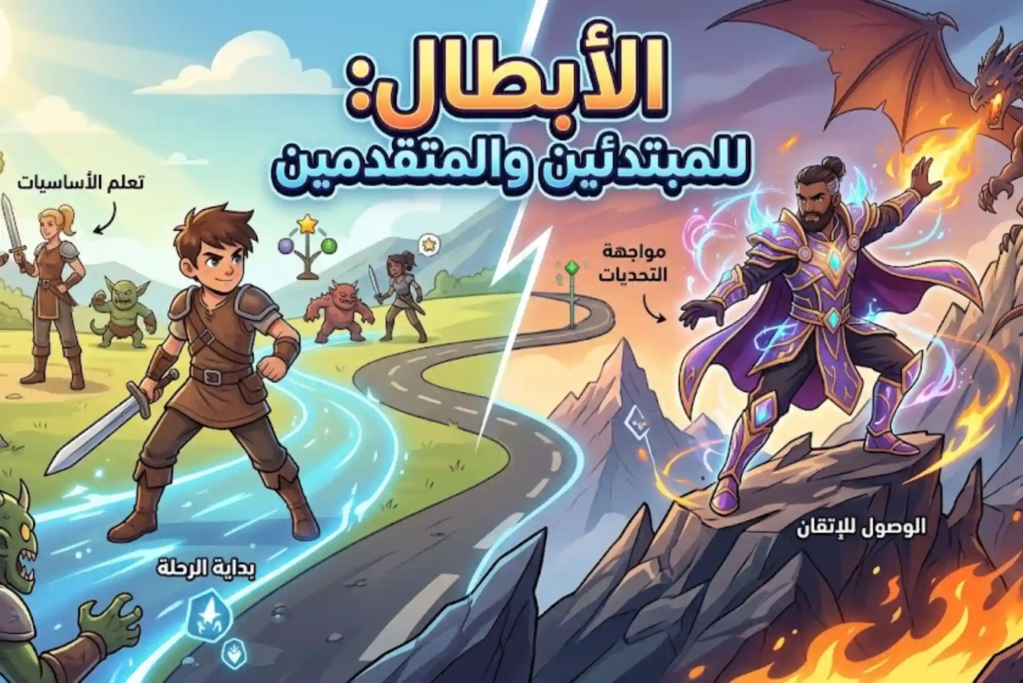 الأبطال للمبتدئين والمتقدمين