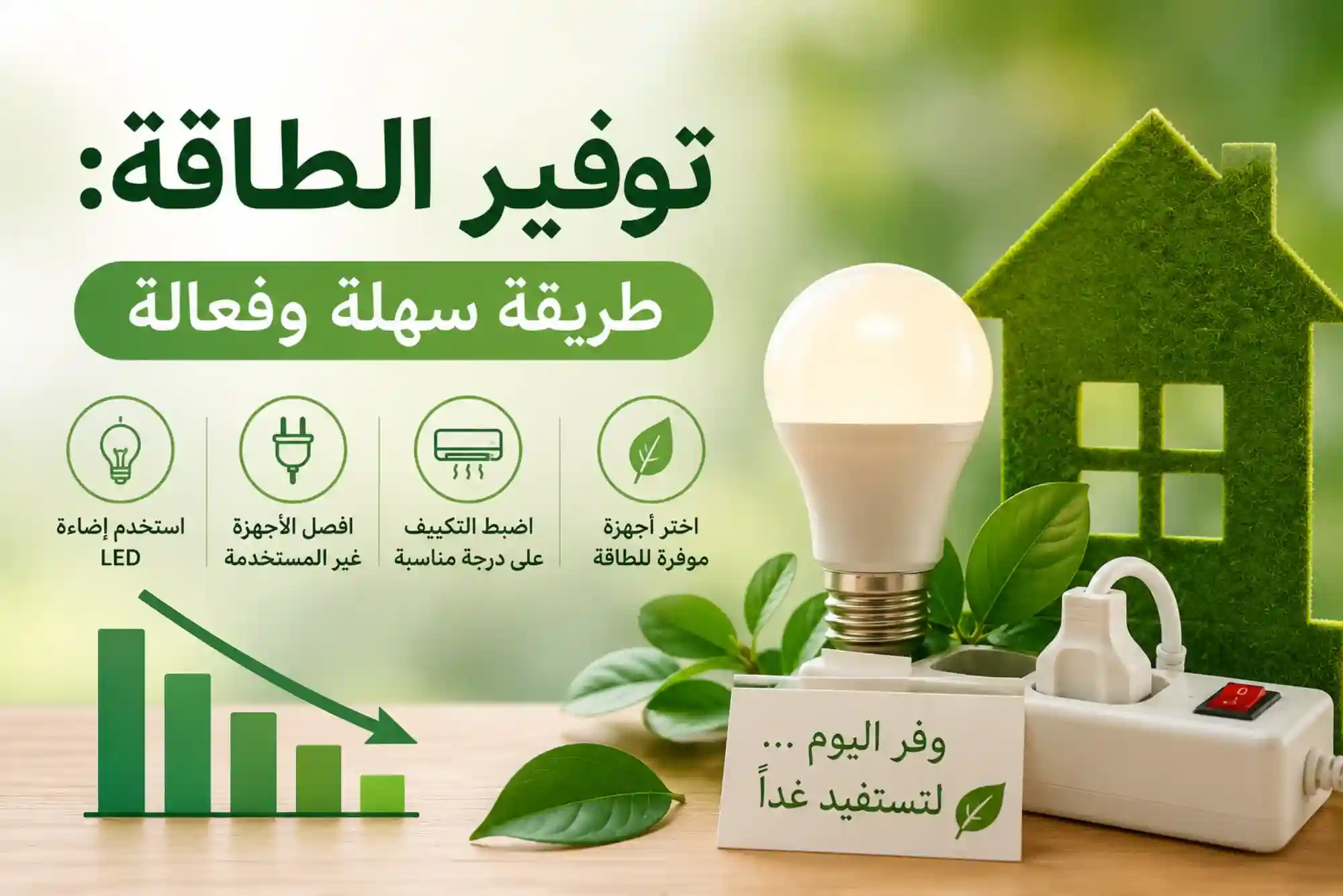 توفير الطاقة طريقة سهلة وفعالة